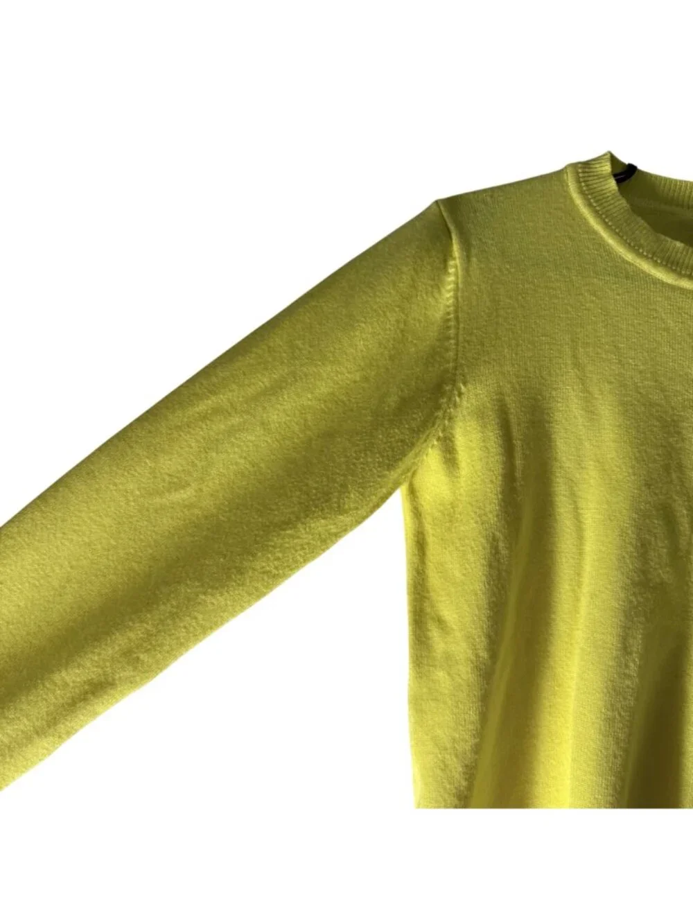 G/Fore Yellow Gray Large Logo Side Crewneck Sweater Womens Size Medium - Picture 4 of 6